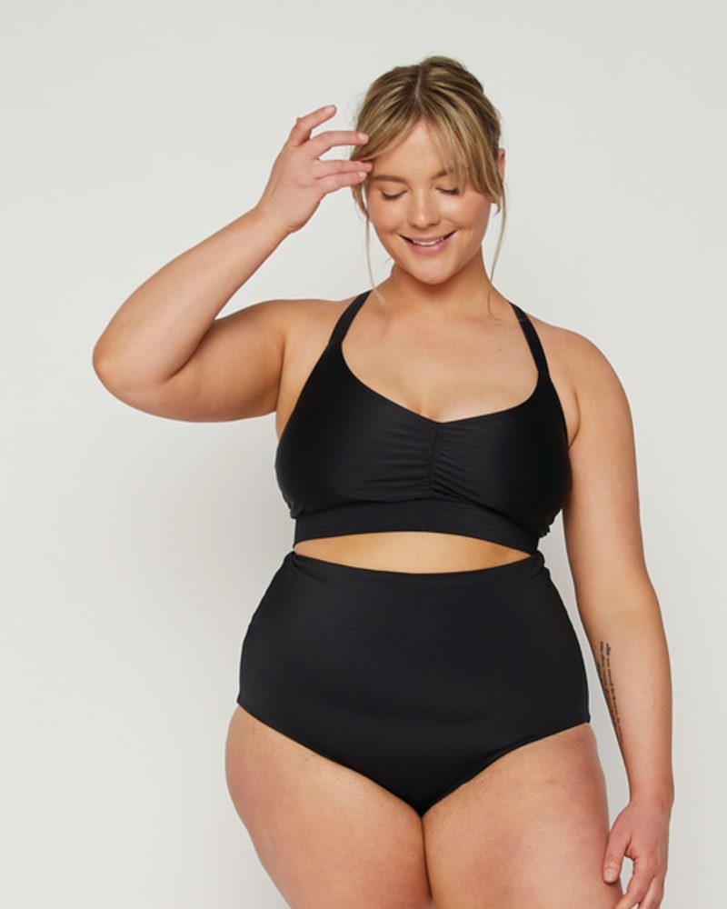 Plus size high waisted swim bottoms shop